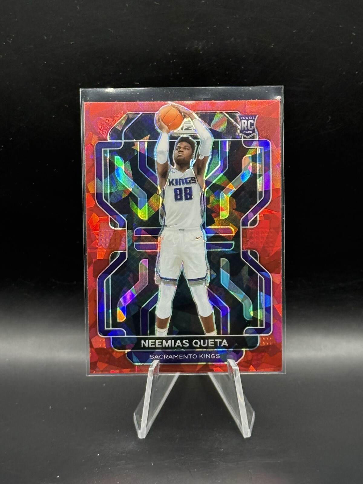 2021-22 Panini Prizm - Red Ice Prizm #316 Neemias Queta (RC)