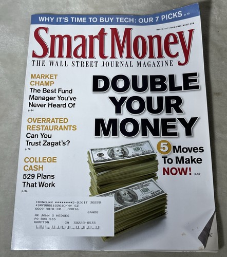 Smart Money Magazine Lot Of 4 Jan March April May 2007 Wall Street Stocks Invest - Picture 12 of 20