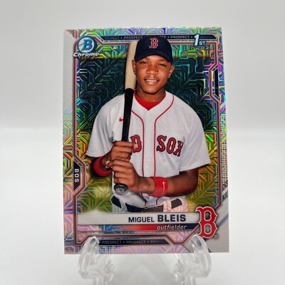 2021 Bowman Chrome Prospects Mega Box Mojo Refractor Miguel Bleis #BCP-167 *SEE