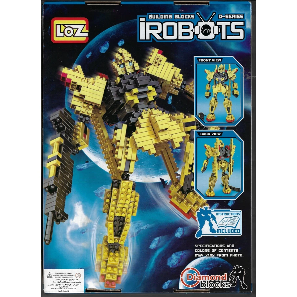 LOZ 3D Building Blocks iRobots Toy Ages 9+ Diamond Blocks 595 pcs 9353 D Series - Image 4 of 4