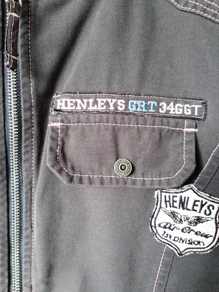 VGC Ladies Flying jacket Coat Blazer size 4 UK 12/14 HTF:  Henley's Grey  - Image 4 of 4