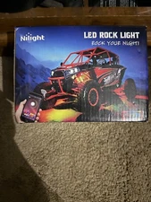 Nilight RGB LED Rock Lights Kit, 4 pods Underglow Multicolor Neon Light Pod w...