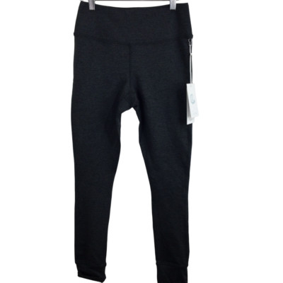 Johnny Was Calme Ease Space Dye High Waist Legging Charcoal Black Size Small 