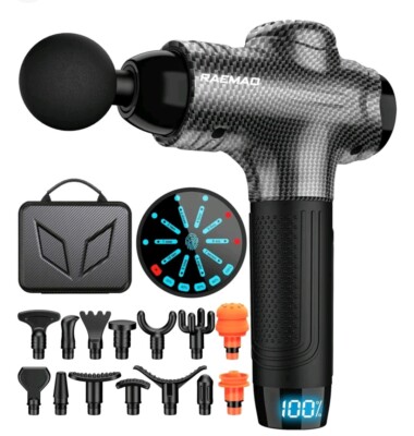 RAEMAO-Massage Gun Deep Tissue, Muscle Massager Electric Percussion Massage Gun