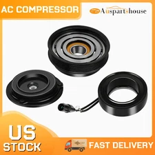 A/C AC Compressor Clutch Kit Pulley Coil For 01-06 Hyundai Santa Fe 2.7L C2226