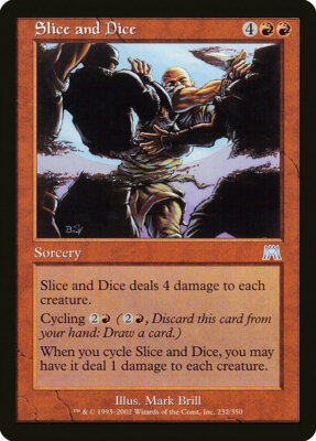 Magic MTG Tradingcard Onslaught 2002 Slice and Dice 232/350