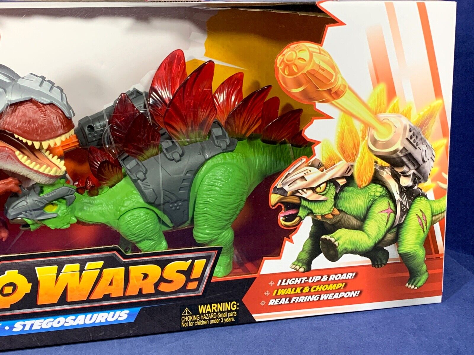 Dino Wars T-rex vs Stegosaurus Dinossauro Robo Alive™ - bebrands oficial