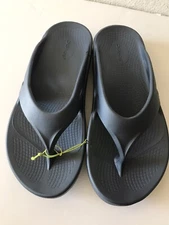 MEN'S OOFOS OORIGINAL UNISEX MOROCCAN BLUE FLIP FLOP BEACH RECOVERY SANDAL 9 NWT