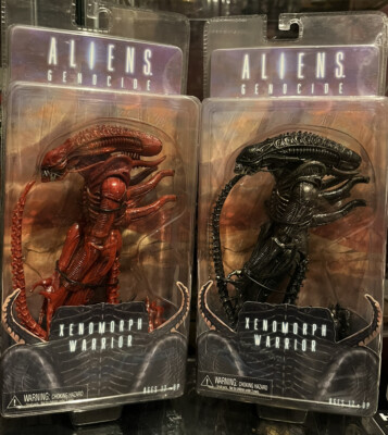 Neca Serie 5 Aliens Genocide Xenomorph Warrior Red e Black (2 Figuren Set)