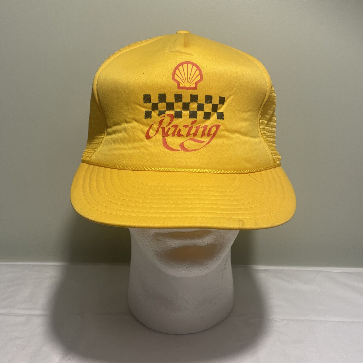 Vintage 90s Shell Motorsports Racing Snapback Hat Cap