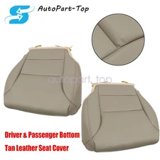 For 2012 to 2016 Honda CR-V Driver + Passenger Bottom Seat Cover Leather Tan