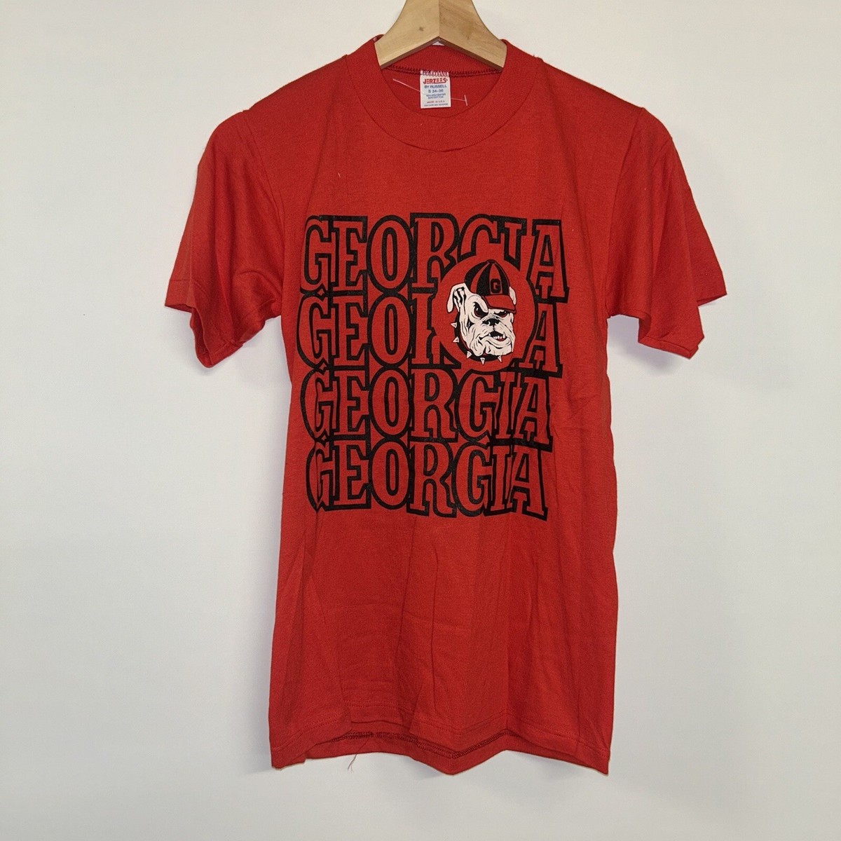 Vintage 1980's Georgia Bulldogs, Deadstock Single Stitch T