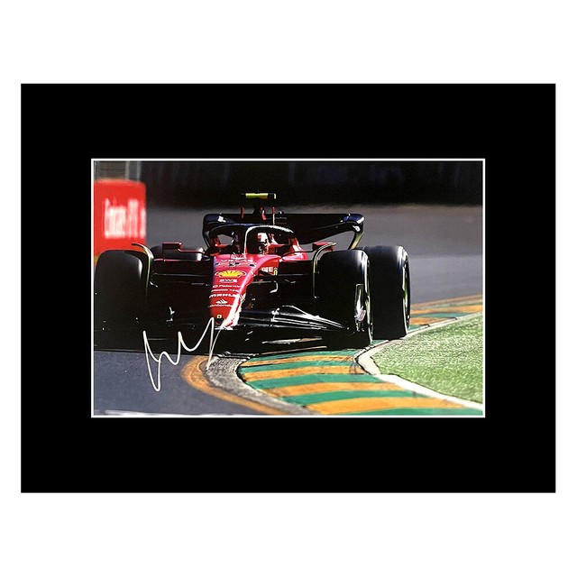 Signed Carlos Sainz Photo Display - 16x12 Formula 1 Autograph +COA Signed Carlos Sainz Photo Display - 16x12 Formula 1 Autograph +COA