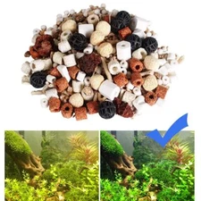 Bio Balls Ceramic Rings Set,Aquarium Biological Filter Media for Fish Tank 1.1lb