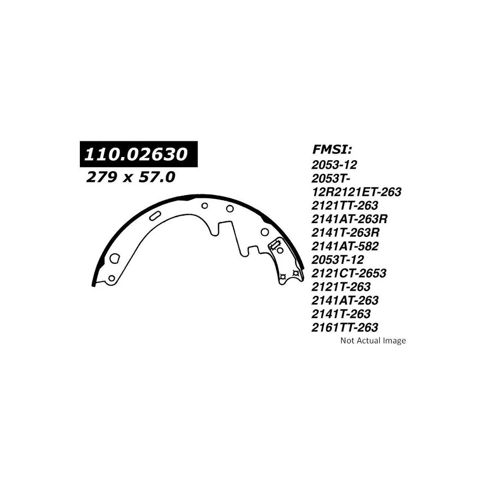 Zapata de freno de tambor trasera Centric Parts 1x para International Harvester 100 1974-1974 Foto 3 de 3