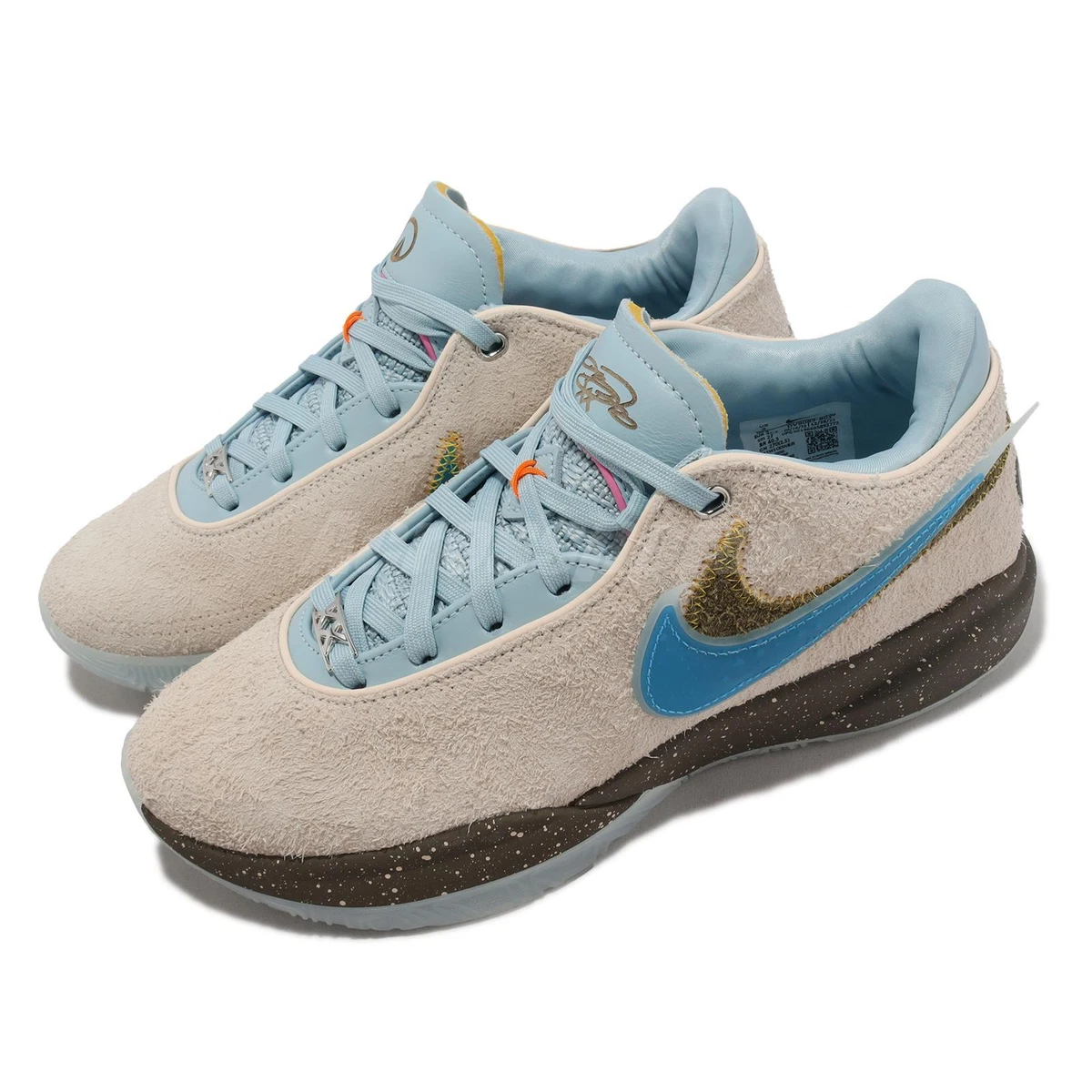 Nike Lebron XX EP 20 UNKNWN Message in a Bottle Grey Blue Men