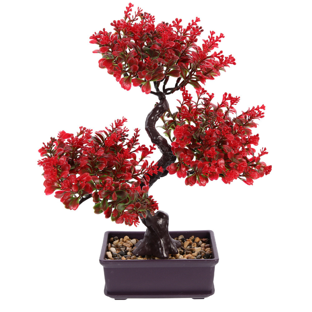 Artificial Plants Bonsai Tree Gift for Lovers Fake Home Office-image