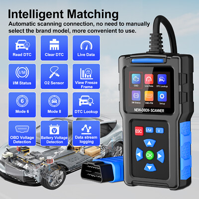 Original T200 OBD2 Scanner I/M Status Code Reader ECU Info Live Data DTC Lookup 