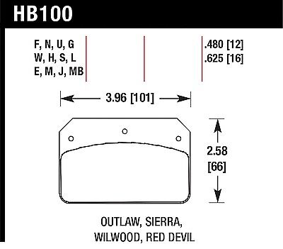 Hawk Performance HR4837 Brake Pad 