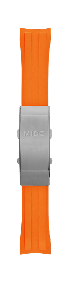 Original MIDO Ocean Star M026430A Orange Rubber Watch Band Original MIDO Ocean Star M026430A Orange Rubber Watch Band