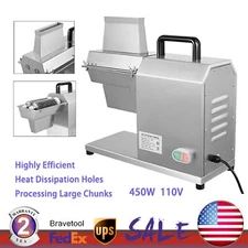 Commercial 450W Electric Meat Tenderizer Cuber Pork Steak Machine Stainless 110v