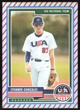 2023 4160A Panini Stars & Stripes Candy Cane Prizm Stunner Gonzales USA #8