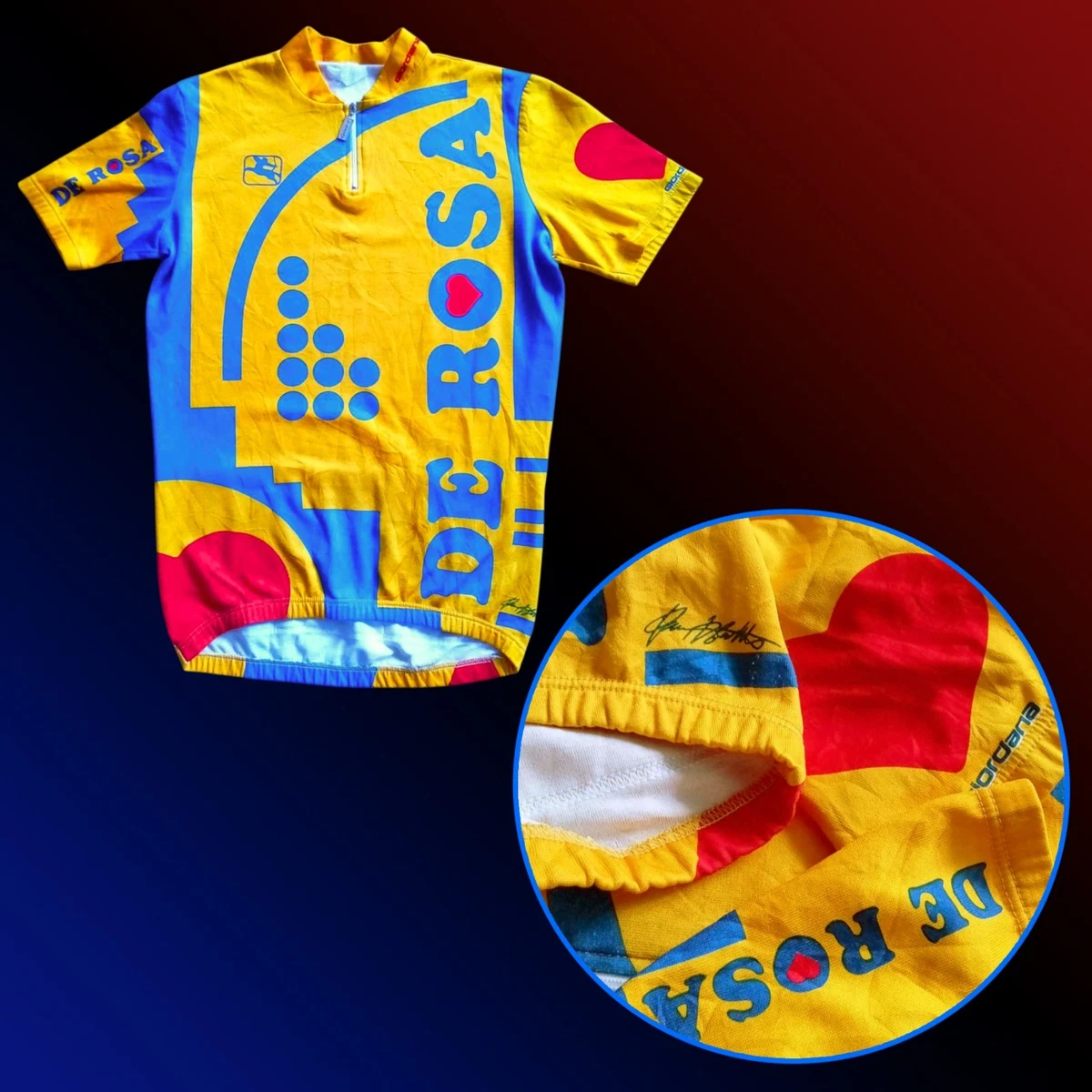 Maillot Cycliste Vintage EFS EUROTANDEM 2005 - Garuda Sports - Orange - Taille L