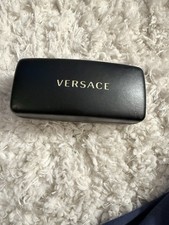 Versace Authentic Hard Eyeglasses Case in Black. Deep