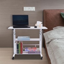 Mobiler Schreibtisch, Stehpult Höhenverstellbar 80×40cm Computertisch,