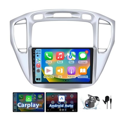 Car Radio Stereo Carplay For 2001-2007 Toyota Highlander 4+64G 9in FM 4+64G
