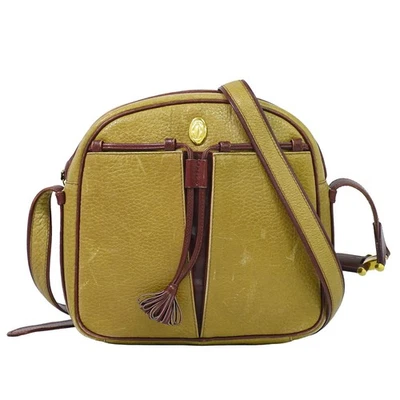 Sac bandoulière Cartier Must en cuir à bandoulière en or jaune moutarde - Photo 1/4