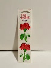Mrs Grossman Three Sheets Vintage 2x6 inch 'Geraniums' 1999 NIP Sealed