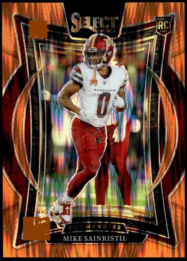 Mike Sainristil Panini Select #76 Orange Shock