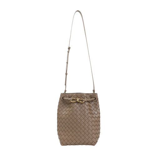 BOTTEGA VENETA Andiamo Small $4700 Pinecone Leather Bucket Bag New & Authentic