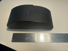 Prada Black Saffiano Leather Hard Eyeglass Sunglasses Empty Case Magnetic
