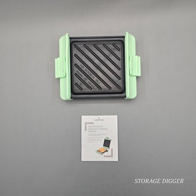 NEW Crofton Microwave Grilled Cheese Maker Sandwich Cooker, Aluminum Alloy Plate