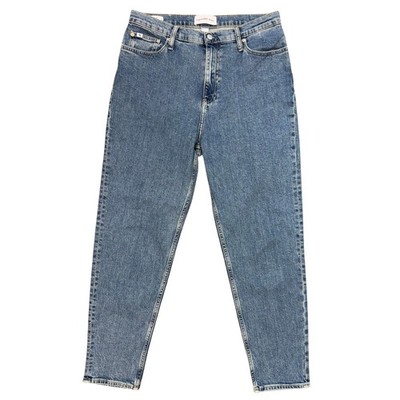 Calvin Klein Damen Jeans W31 Blau Mom Fit Denim Hose