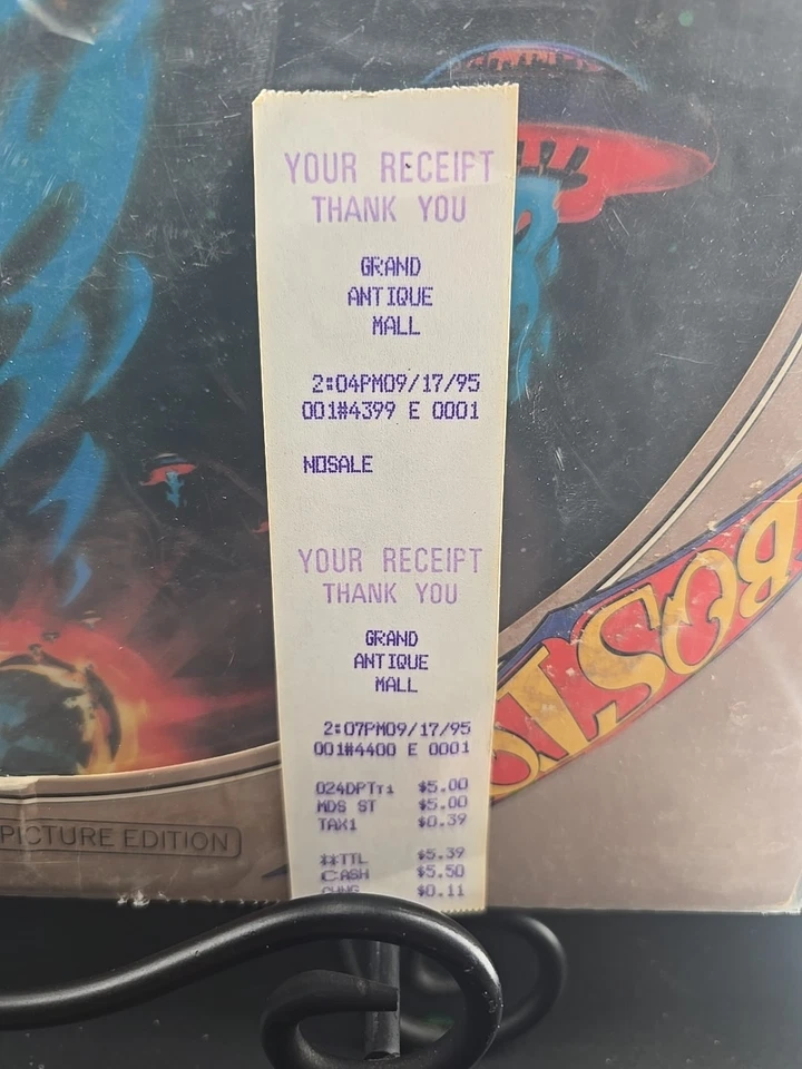 BOSTON OG/Original limited edition PICTURE DISC LP 1976 EPIC E99 34188 VG+/VG - Image 2 of 4