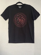 Game of Thrones T-Shirt Size Medium House of Targaryen Dragon Official HBO Merch