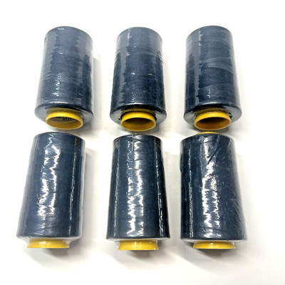 Threads 6 Pack / 6000 Yards Each Navy All Purpose Sewing Spun/Poly Overlock Cone