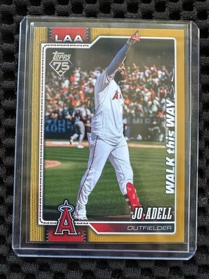 2026 Topps Celebration Jo Adell Walk This Way Gold /50 SSP Case Hit Angels