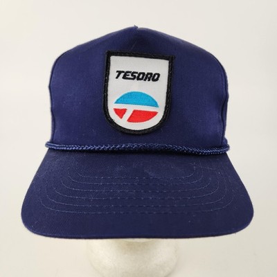 Tesoro Hat Cap Snap Back Mens One Size Blue Shield Logo Rope Twill Baseball