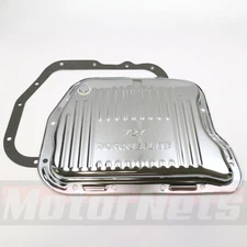 Chrysler 727 Torqueflite Transmission Pan+Gasket Stock Depth Mopar Dodge Chrome 