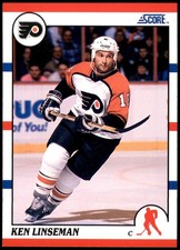 Ken Linseman Philadelphia Flyers 1990 Score NHL Hockey Card #380