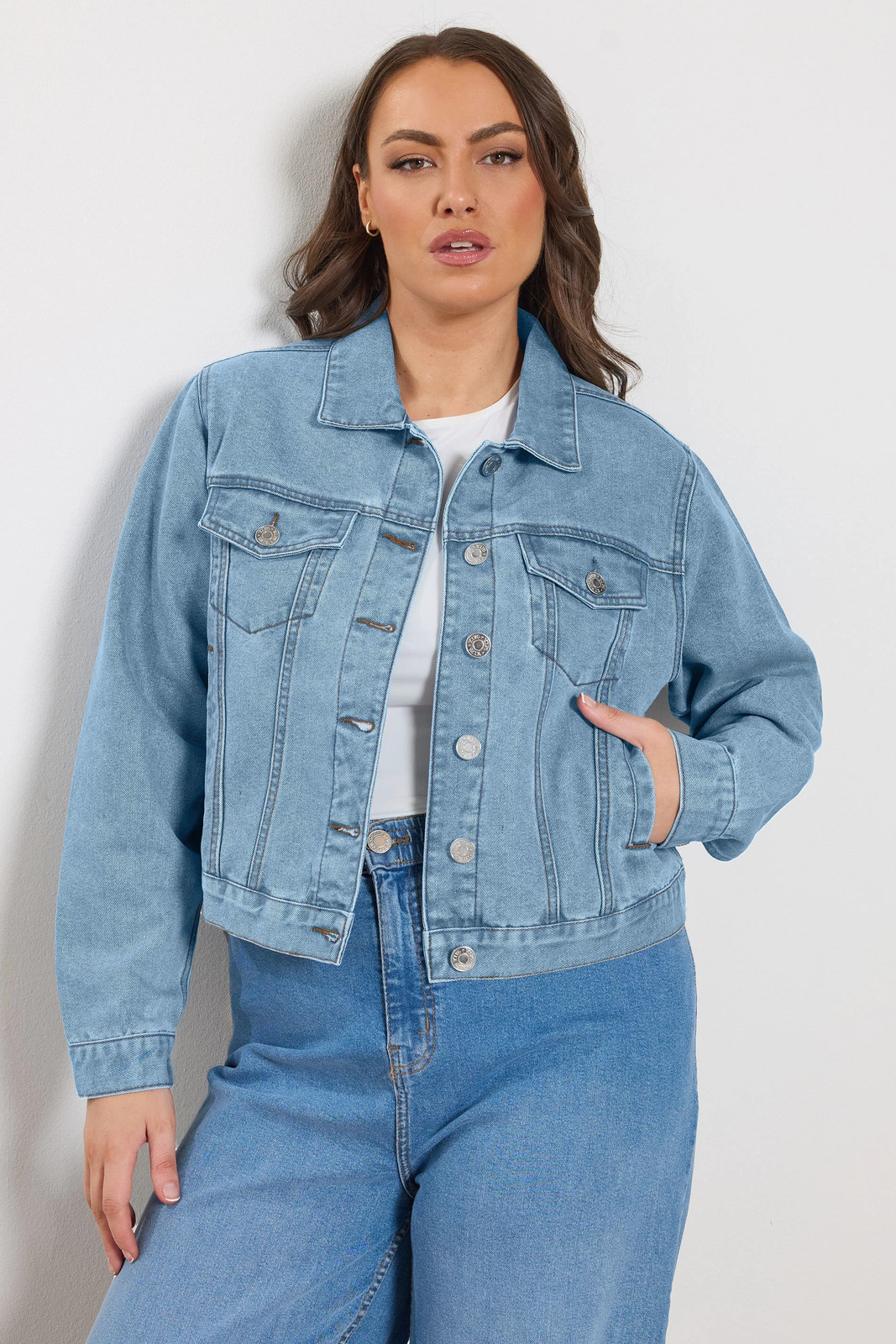 Yours Curve Plus Size Womens Denim Jacket