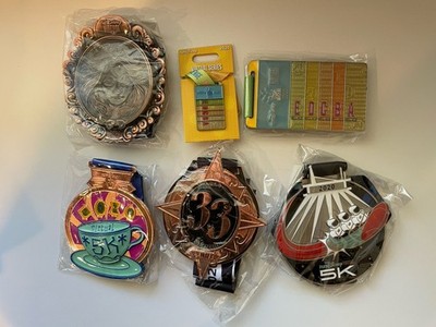 Club 33 Walt Disney World and RunDisney 2020 Virtual Medals, New in Box,  RARE