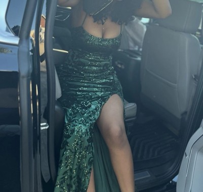 Emerald Green prom Dresses Size Small Worn Once In perfect Condition  |  eBay