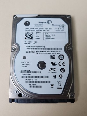 Seagate Momentus 5400.5 160 GB  SATA Disk Drive 2.5'' ST9160310AS - free shipping