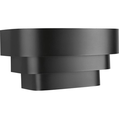 Progress Lighting P7103-31 Black One-Light Wall Sconce, 14-Inch W X 7-Inch H