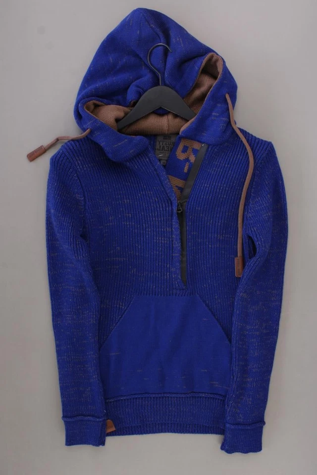 ⭐ Rusty Neal Hoodie Slim Pullover für Herren Gr. 50, M blau aus Baumwolle ⭐ - Bild 4 von 4